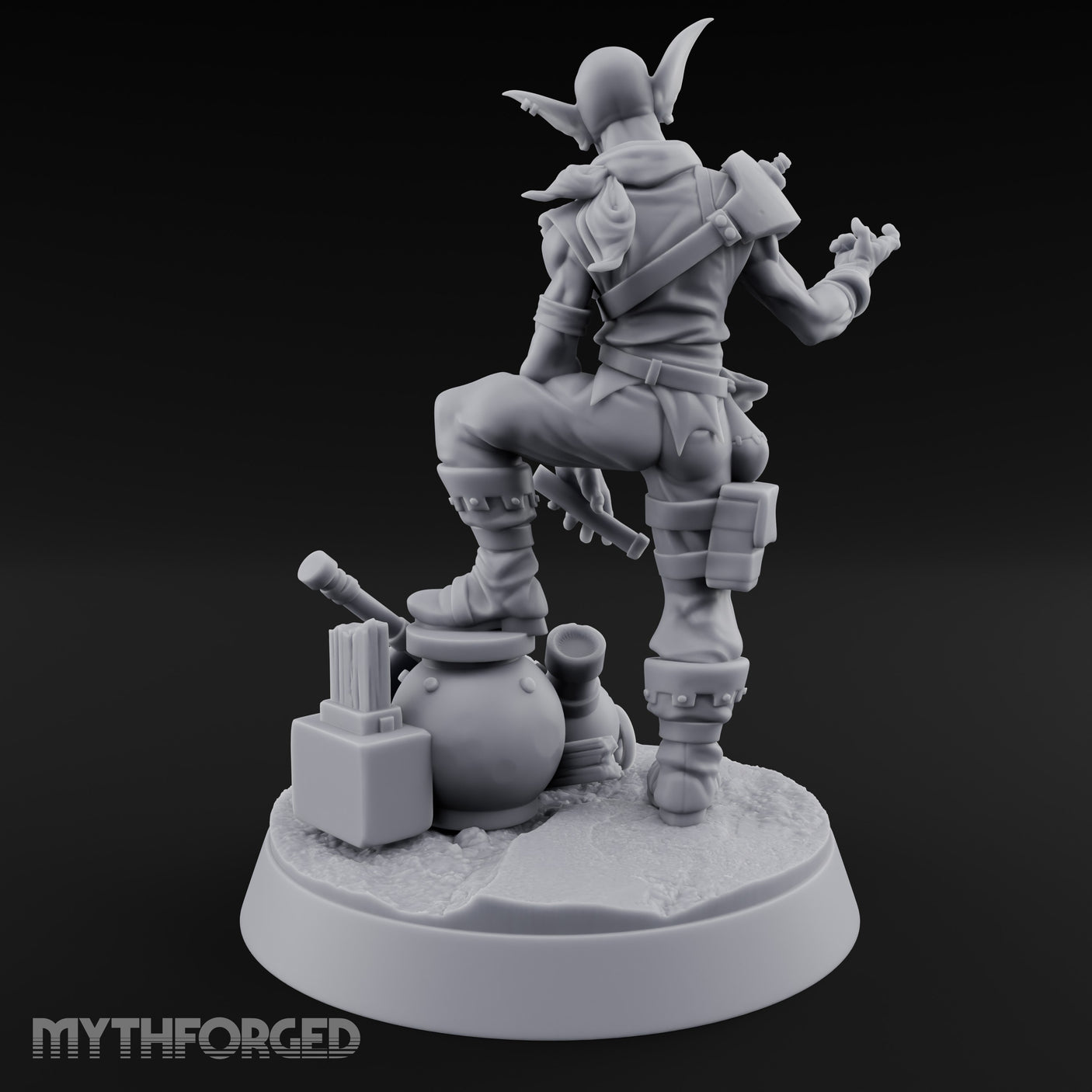 Foot Propped Gear Lounging Goblin Scrap Merchant gallery 5