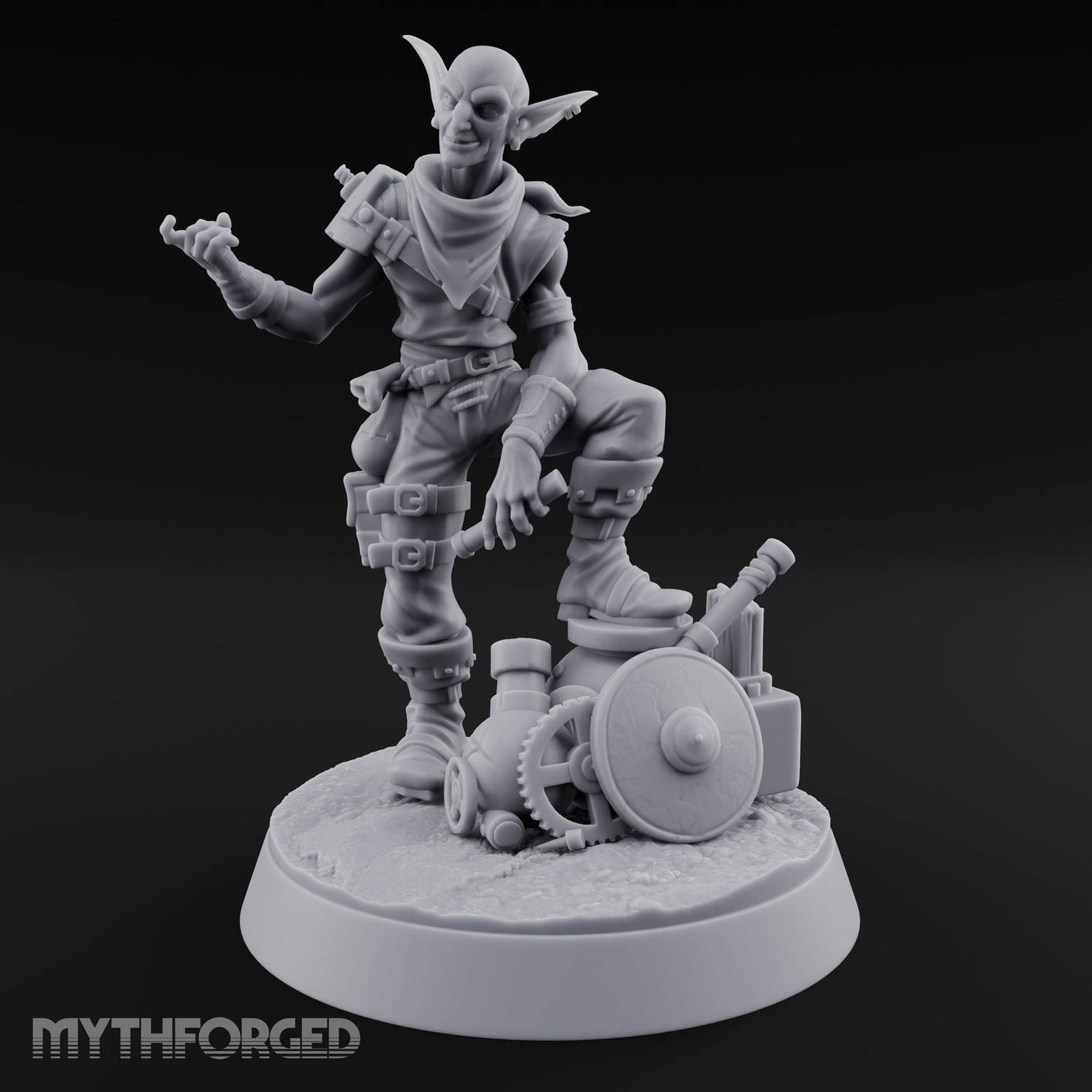 Foot Propped Gear Lounging Goblin Scrap Merchant gallery 9