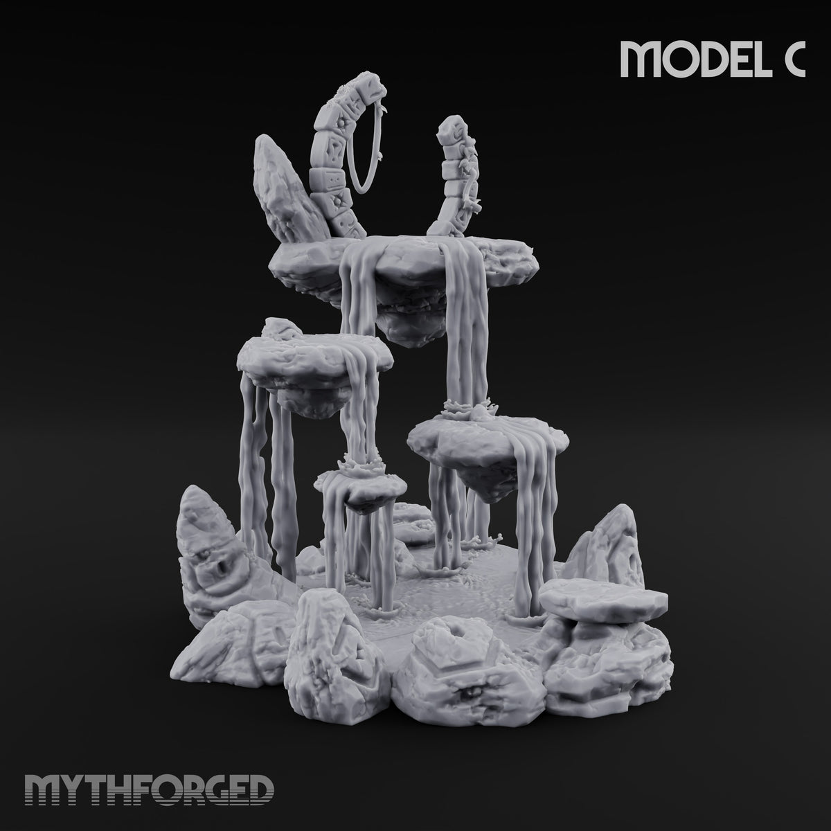 Wardens of the Mossy Threshold Forest Shrine Terrain Set — C