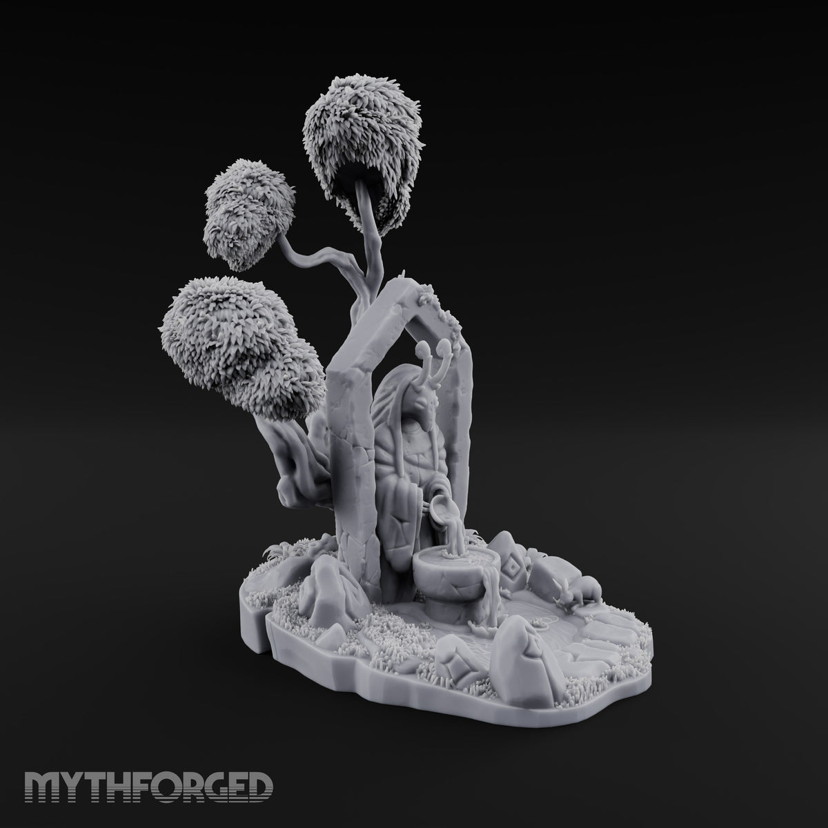 Wardens of the Mossy Threshold Forest Shrine Terrain Set — B