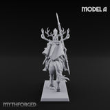 Antlered Cavalry Charging Wild Hunt Rider A Miniature for Dungeons and Dragons, Pathfinder or other TTRPGs