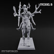 Antlered Cavalry Charging Wild Hunt Rider B Miniature for Dungeons and Dragons, Pathfinder or other TTRPGs