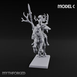 Antlered Cavalry Charging Wild Hunt Rider C Miniature for Dungeons and Dragons, Pathfinder or other TTRPGs