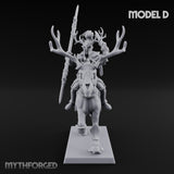 Antlered Cavalry Charging Wild Hunt Rider D Miniature for Dungeons and Dragons, Pathfinder or other TTRPGs