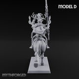 Antlered Cavalry Charging Wild Hunt Rider D Miniature for Dungeons and Dragons, Pathfinder or other TTRPGs