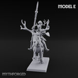 Antlered Cavalry Charging Wild Hunt Rider E Miniature for Dungeons and Dragons, Pathfinder or other TTRPGs