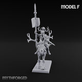 Antlered Cavalry Charging Wild Hunt Rider F Miniature for Dungeons and Dragons, Pathfinder or other TTRPGs