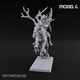 Antlered Cavalry Charging Wild Hunt Rider G Miniature for Dungeons and Dragons, Pathfinder or other TTRPGs