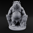 Log Lugging Troll Brute Miniature for Dungeons and Dragons, Pathfinder or other TTRPGs