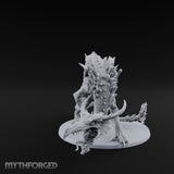Crystal Spined Crouching Crystal Dragon Miniature for Dungeons and Dragons, Pathfinder or other TTRPGs