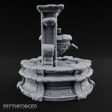 Drink Deep, Stone Is Patient Ornate Stone Fountain — Snow