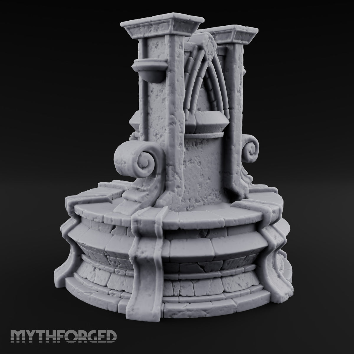 Drink Deep, Stone Is Patient Ornate Stone Fountain — Standard