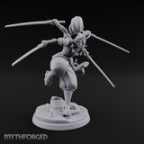 Four Blades Spinning Oni Bladedancer gallery 1