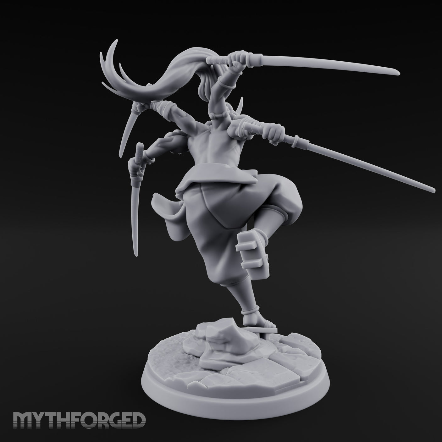 Four Blades Spinning Oni Bladedancer gallery 4
