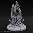 Crystalline Monolith Rising Obelisk Sentinel Miniature for Dungeons and Dragons, Pathfinder or other TTRPGs