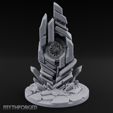 Crystalline Monolith Rising Obelisk Sentinel Miniature for Dungeons and Dragons, Pathfinder or other TTRPGs