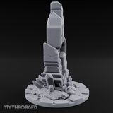 Crystalline Monolith Rising Obelisk Sentinel Miniature for Dungeons and Dragons, Pathfinder or other TTRPGs