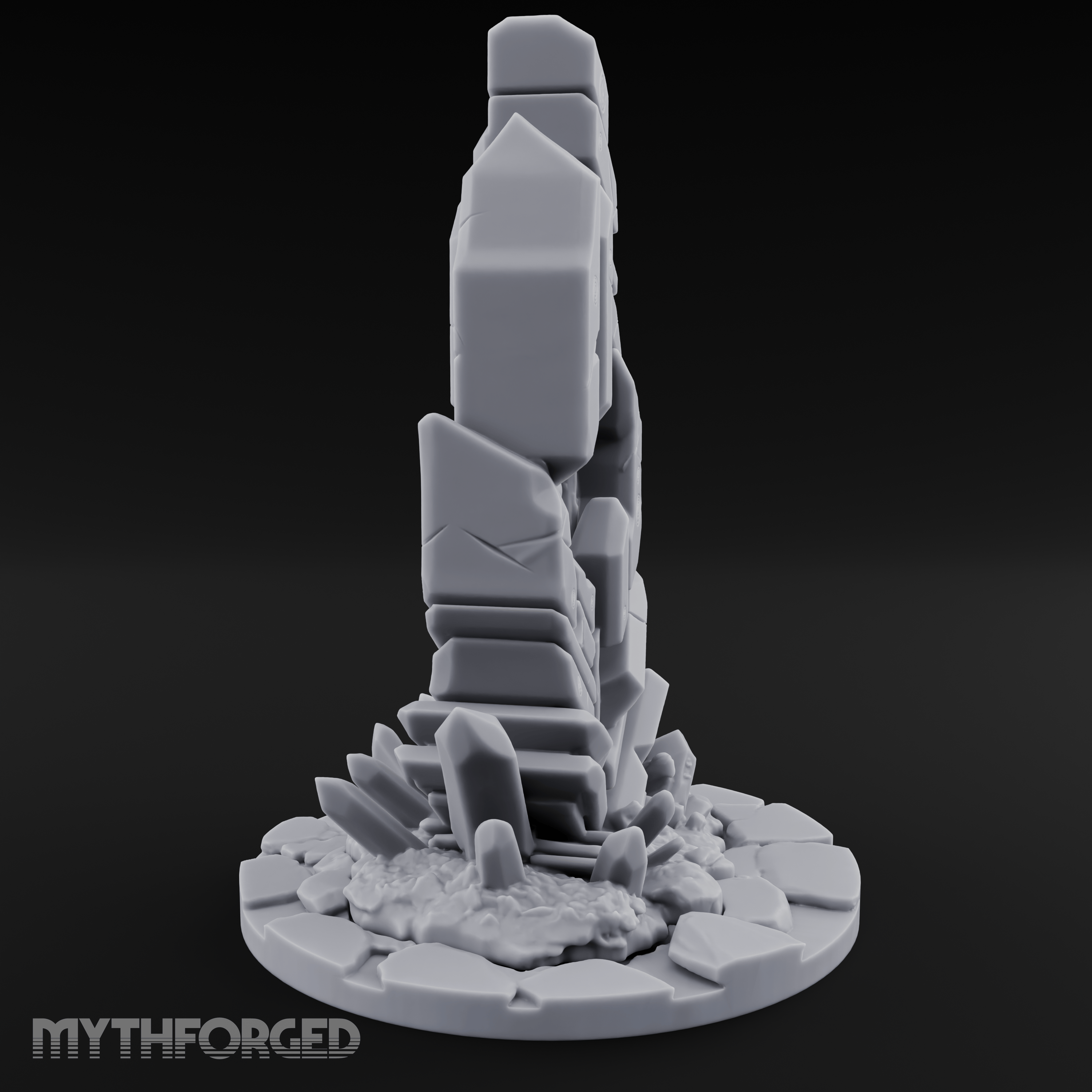 Crystalline Monolith Rising Obelisk Sentinel