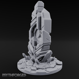 Crystalline Monolith Rising Obelisk Sentinel Miniature for Dungeons and Dragons, Pathfinder or other TTRPGs