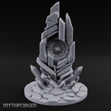 Crystalline Monolith Rising Obelisk Sentinel Miniature for Dungeons and Dragons, Pathfinder or other TTRPGs