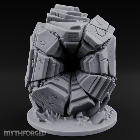 Stacked And Towering Obelisk Sentinel Miniature for Dungeons and Dragons, Pathfinder or other TTRPGs