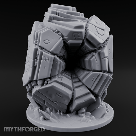 Stacked And Towering Obelisk Sentinel Miniature for Dungeons and Dragons, Pathfinder or other TTRPGs