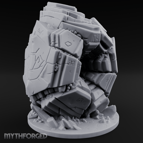 Stacked And Towering Obelisk Sentinel Miniature for Dungeons and Dragons, Pathfinder or other TTRPGs