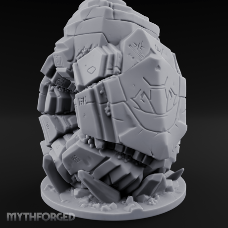 Stacked And Towering Obelisk Sentinel Miniature for Dungeons and Dragons, Pathfinder or other TTRPGs