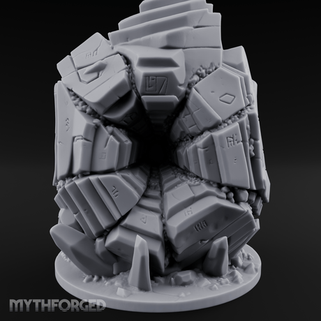 Stacked And Towering Obelisk Sentinel Miniature for Dungeons and Dragons, Pathfinder or other TTRPGs