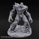 Crystalline Emerging Earth Elemental Colossus Miniature for Dungeons and Dragons, Pathfinder or other TTRPGs