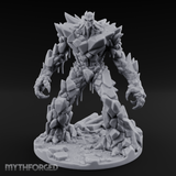 Crystalline Emerging Earth Elemental Colossus Miniature for Dungeons and Dragons, Pathfinder or other TTRPGs