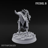 Frill Flaring Raptor Hunter B Miniature for Dungeons and Dragons, Pathfinder or other TTRPGs
