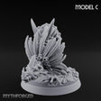 Frill Flaring Raptor Hunter C Miniature for Dungeons and Dragons, Pathfinder or other TTRPGs