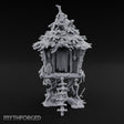 Frond-Thatched Idol-Carved Tribal Treehouse Hut Miniature for Dungeons and Dragons, Pathfinder or other TTRPGs