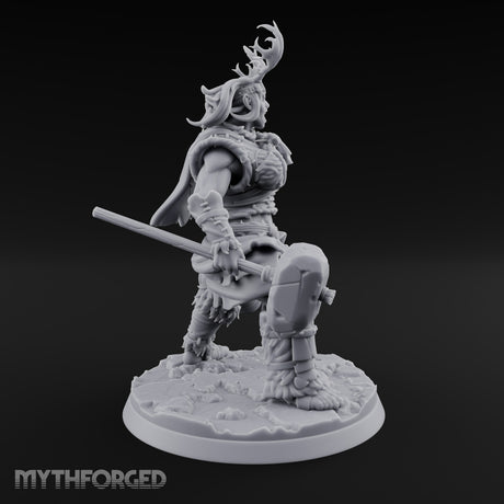 Hammer, Axe and Splintered Club Frost Giant Warrior A