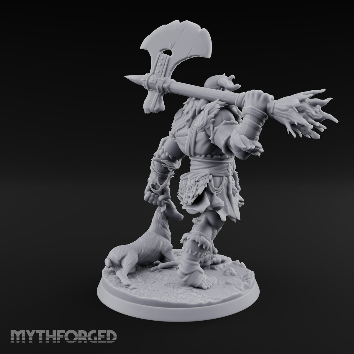 Hammer, Axe and Splintered Club Frost Giant Warriors — B