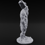 Shoulder Hauling Frost Giant Laborer Miniature for Dungeons and Dragons, Pathfinder or other TTRPGs