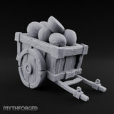 Melons Won't Reach Market Wooden Fruit Cart