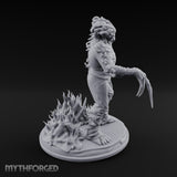 Fungus Crowned Lurching Zombie Fungus Hybrid Miniature for Dungeons and Dragons, Pathfinder or other TTRPGs