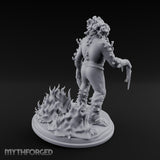 Fungus Crowned Lurching Zombie Fungus Hybrid Miniature for Dungeons and Dragons, Pathfinder or other TTRPGs