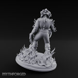 Fungus Crowned Lurching Zombie Fungus Hybrid Miniature for Dungeons and Dragons, Pathfinder or other TTRPGs