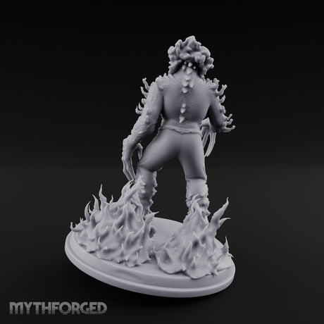 Fungus Crowned Lurching Zombie Fungus Hybrid Miniature for Dungeons and Dragons, Pathfinder or other TTRPGs