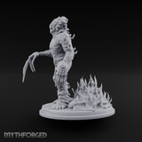Fungus Crowned Lurching Zombie Fungus Hybrid Miniature for Dungeons and Dragons, Pathfinder or other TTRPGs