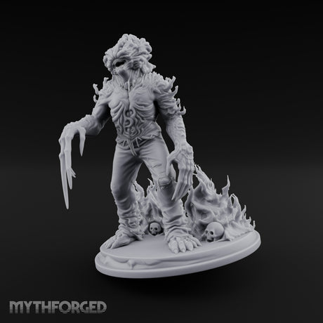 Fungus Crowned Lurching Zombie Fungus Hybrid Miniature for Dungeons and Dragons, Pathfinder or other TTRPGs