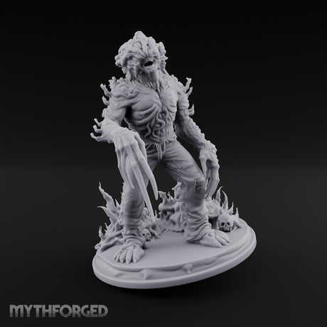 Fungus Crowned Lurching Zombie Fungus Hybrid Miniature for Dungeons and Dragons, Pathfinder or other TTRPGs