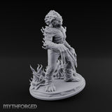 Fungus Crowned Lurching Zombie Fungus Hybrid Miniature for Dungeons and Dragons, Pathfinder or other TTRPGs