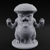 Fists Up Grumpy Myconid Brawler A Miniature for Dungeons and Dragons, Pathfinder or other TTRPGs