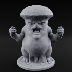 Fists Up Grumpy Myconid Brawler A Miniature for Dungeons and Dragons, Pathfinder or other TTRPGs