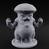 Fists Up Grumpy Myconid Brawler A Miniature for Dungeons and Dragons, Pathfinder or other TTRPGs