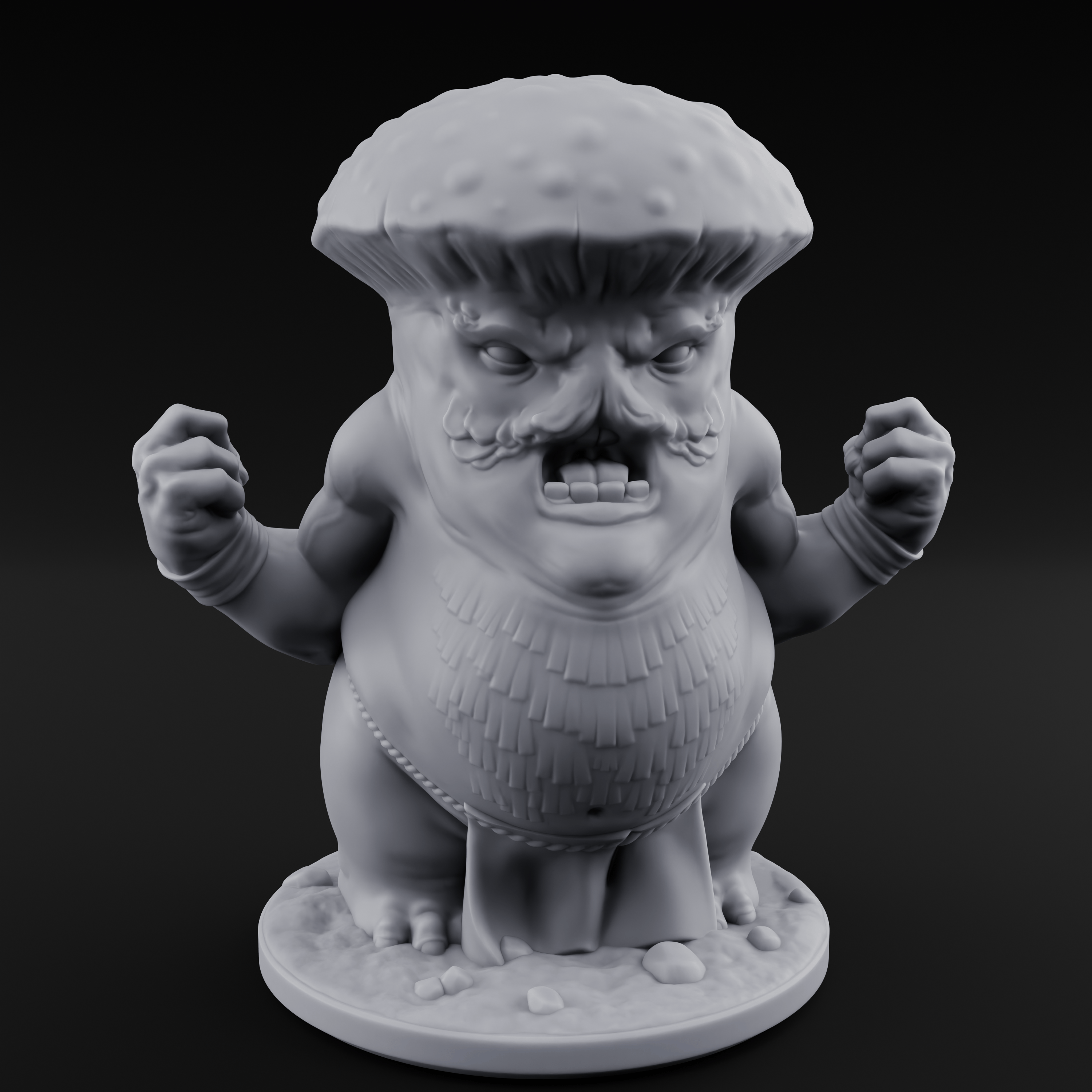 Fists Up Grumpy Myconid Brawler A